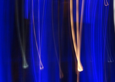 Abstract blue light photography by Michelle Scullion