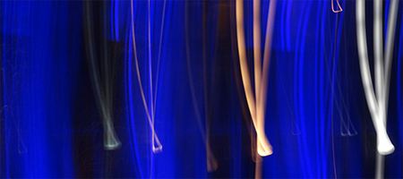 Abstract blue light photography by Michelle Scullion