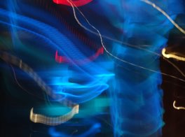 Abstract blue light photography by Michelle Scullion