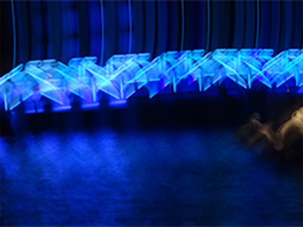 Abstract blue light photography by Michelle Scullion