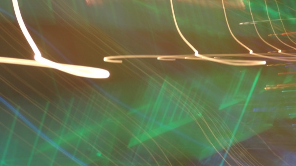 Abstract green glow light photography by Michelle Scullion