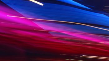 Abstract purple and pink glow light photography by Michelle Scullion