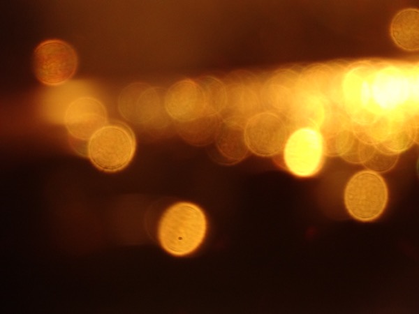 Abstract photograph of scattered points of light