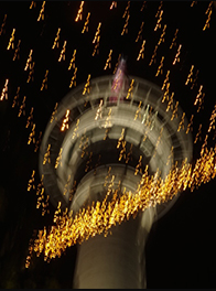 The Auckland Sky Tower at night