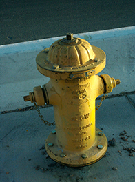 Photograph of a fire hydrant in Las Vegas