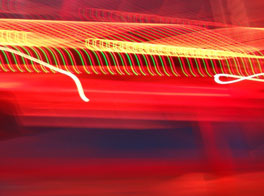 Abstract red light photography by Michelle Scullion
